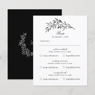 Cartão de Resposta de Múltiplos Eventos Vintage Pr