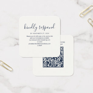 Cartão de Resposta de Presença com Código QR para