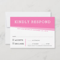 CARTÃO DE RESPOSTA DE RSVP ângulos modernos simple