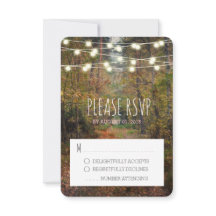 Cartão de Resposta de RSVP de Casamento de Caminho