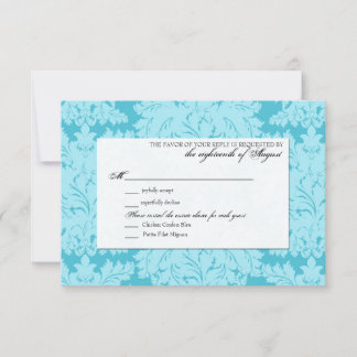 Cartão de Resposta de RSVP de Casamento Personaliz