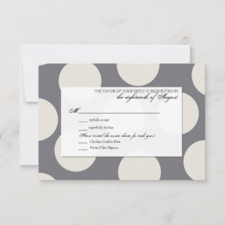 Cartão de Resposta de RSVP de Casamento Personaliz