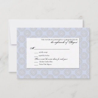 Cartão de Resposta de RSVP de Casamento Personaliz