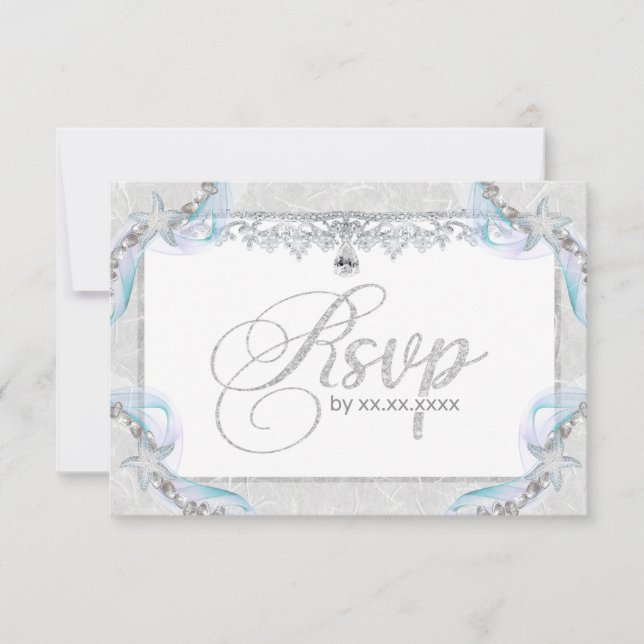 Cartão de Resposta de Starfish e Diamantes (Frente)