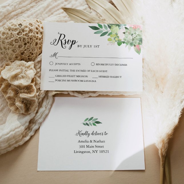 Cartão de Resposta de Suculentas DEVON (Criador carregado)