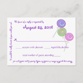 Cartão de Resposta de Texto de Mensagem do Candy T