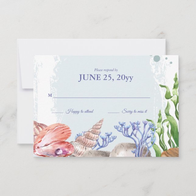 Cartão de Resposta de Vida do Mar (Frente)