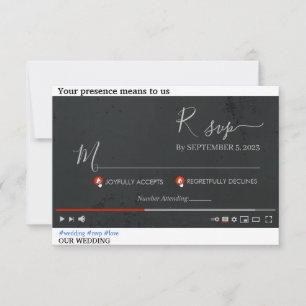 Cartão de Resposta de Youtube Themed personalizado
