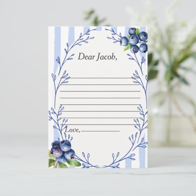 Cartão de Resposta do Poema da Cápsula do Tempo (Em pé/Frente)