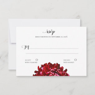 Cartão de Resposta Grande Chrysanthemum