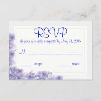 Cartão de Resposta Hydrangea