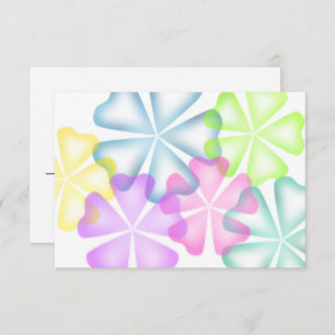 Cartão de Resposta Múltipla para Flores Brilhantes