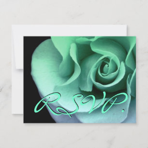 Cartão de Resposta Nupcial RSVP Rosa GREEN R458