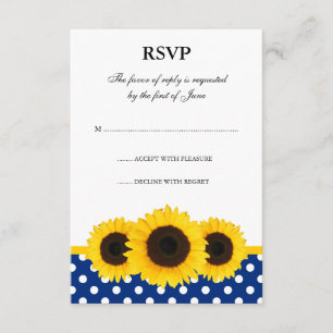 Cartão de Resposta para Bolinhas Branca e Azul