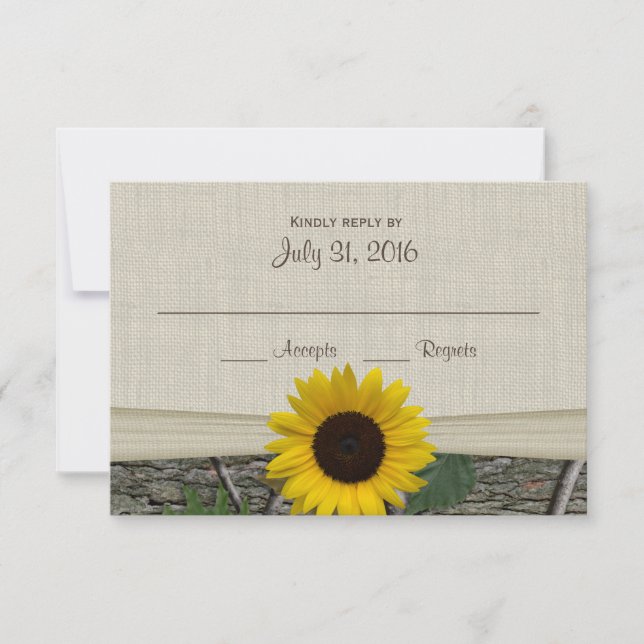 Cartão de Resposta para Camoflauge Sunflower e Woo (Frente)