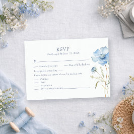 Cartão de Resposta para Casamento no Jardim da Flo