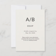 Cartão de Resposta para Casamento no Palácio da Ci