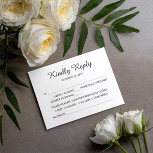 Cartão de Resposta para Casamento Sunshine Joy