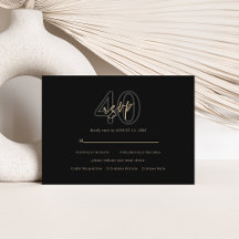 Cartão de Resposta para o 40º Aniversário do Moder