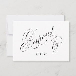 Cartão de Resposta para o Nosso Casamento