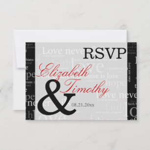 Cartão de Resposta Preto e Branco 1 Coríntios 13 R