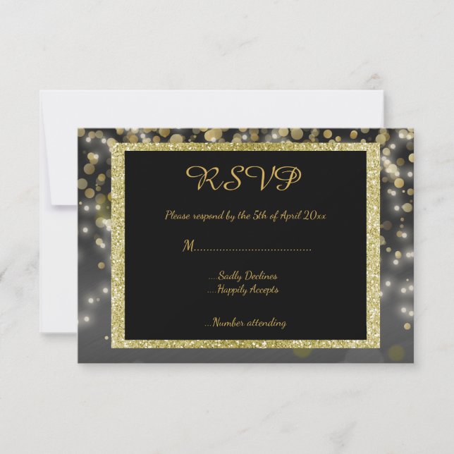 Cartão de resposta RSVP casamento Ouro Preto (Frente)