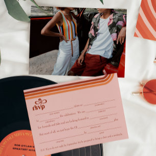 Cartão de resposta RSVP com pedido de música para