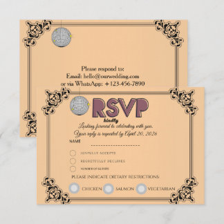 Cartão de Resposta RSVP | Confirme Presença e Núme