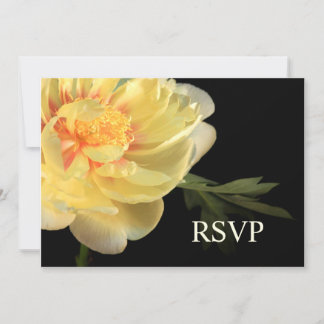 Cartão de Resposta RSVP Convites de Casamento Flor