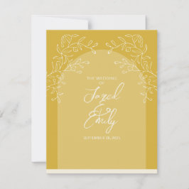 Cartão de Resposta RSVP de Casamento