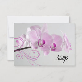 Cartão de Resposta RSVP de Casamento de Elegância 