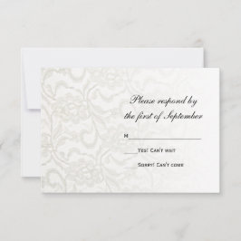 Cartão de Resposta RSVP de Casamento de Local Bran