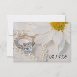Cartão de Resposta RSVP de Casamento de Margarida