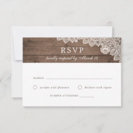 Cartão de Resposta RSVP de Casamento RSVP de Locaç