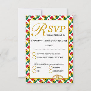 Cartão de Resposta RSVP de Celebração de Casamento