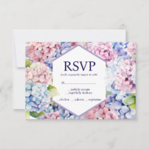 Cartão de Resposta RSVP Escolhas do Menu de Hortên