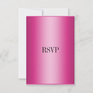 Cartão de Resposta RSVP Rosa Todos os Eventos
