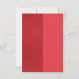 Cartão de Resposta RSVP Vermelho de Tomate Dividid