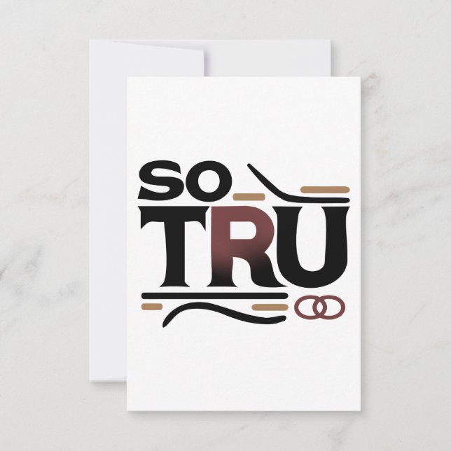 Cartão de Resposta So Tru (Frente)