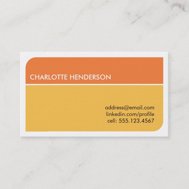 Cartão de retomada do emprego de estudante intelig (Frente)