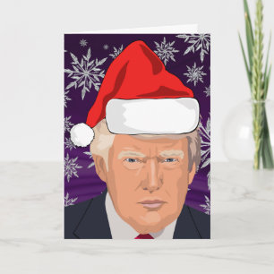 CARTÃO DE RETORNO DE NATAL DE TRUMP DONALD