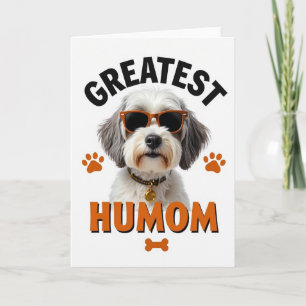 Cartão de retrato de cachorro com maior humor