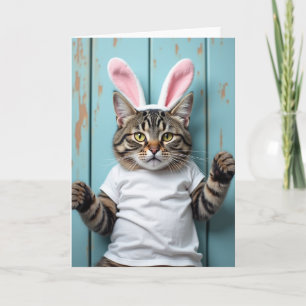 Cartão de retrato de gatinho disfarçado