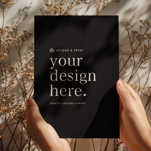 Cartão de Retrato Seu Design Carregue 13" x 18" (Versatile 5x7 portrait cards for business events, weddings, special occasions & more!)