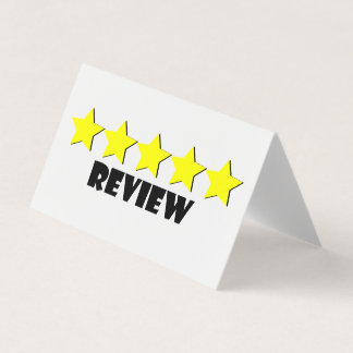 Cartão de Revisão 5 Estrelas