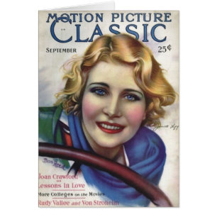 Cartão de Revista de Filmes Jeanette Loff Vintage