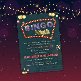 cartão de rifa BINGO festa divertida da comunidade
