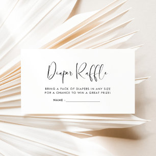 Cartão de rife para fralda Elegante e Moderna