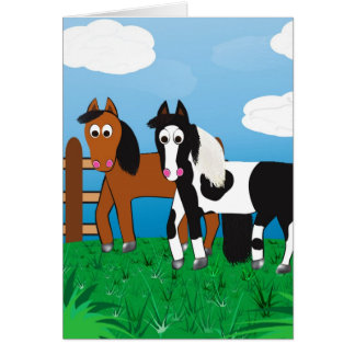 Cartão de Riki e de J.R.