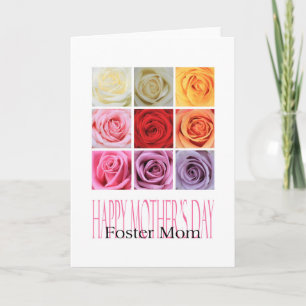 Cartão de rosa para Dia de as mães Feliz da Foster